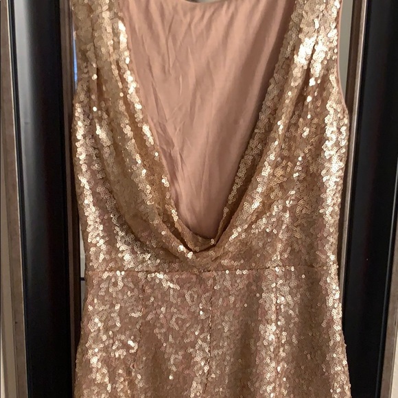 LULUS Rose gold sequins dress - Picture 6 of 8